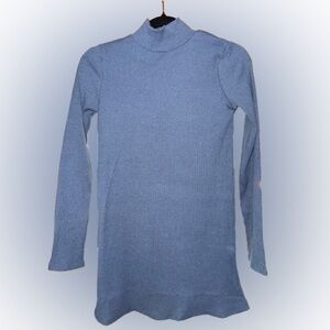 Mango Turtleneck Women's Sweater dress in Blue